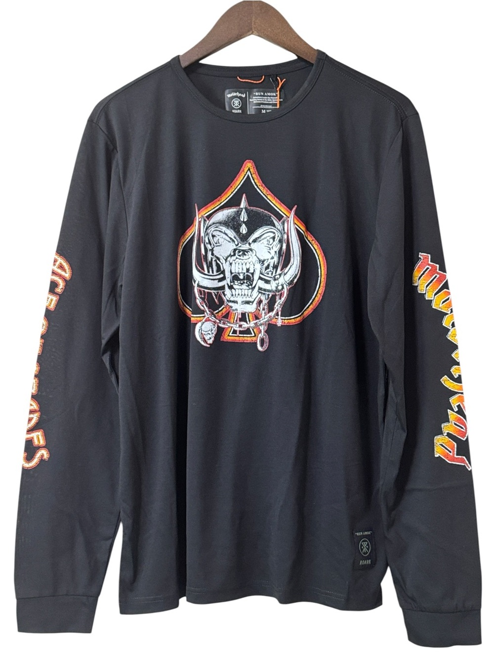 Roark x Motörhead Mathis Ace of Spades Long Sleeve Shirt Black Size Medium